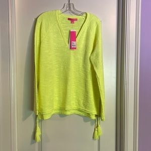 NWT- Lilly Pulitzer Jody V neck sweater size XL